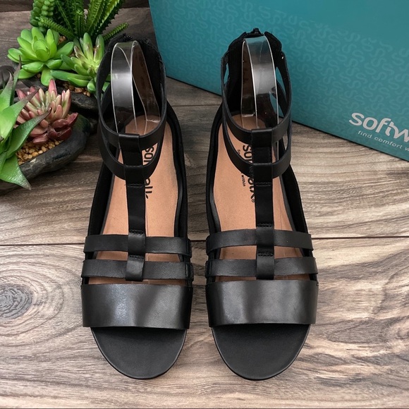 NIB SoftWalk Wide Cazadero Boho Gladiator Sandal - Picture 3 of 13